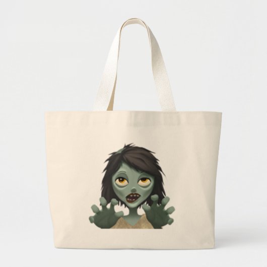 Woman Zombie - Emoji Grote Tote Bag (Voorkant)