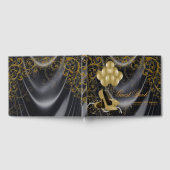 Womans Black Gold Anniversaire de fête Livre d'inv (Complet)