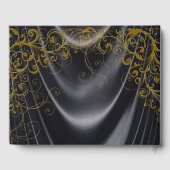 Womans Black Gold Anniversaire de fête Livre d'inv (Verso)