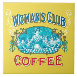 Woman's Club Coffee Trivet Tegeltje