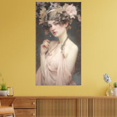 Woman's Femininity, Nouveau Art Canvas Afdruk (Insitu (Woonkamer))