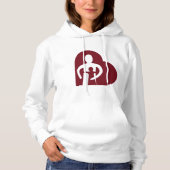Womans Hoodie (wit) (Voorkant)
