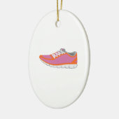 WOMANS RUNNING SHOE KERAMISCH ORNAMENT (Links)