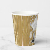 Womans Silver Gold Birthday Paper Cups Papieren Bekers (Rechts)