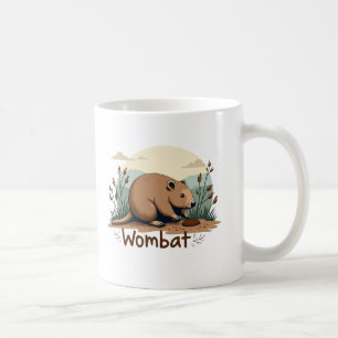Wombat Bliss: Een reis naar het hart van Australië Koffiemok