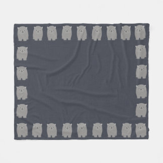 Wombat Fleece Blanket Deken