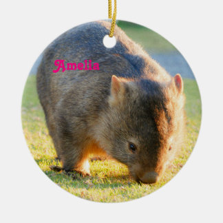 Wombat Fun Cute Australian Nature Photography Keramisch Ornament