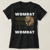 Wombat Funny Animal Zoo Australia giften T-shirt (Design voorkant)