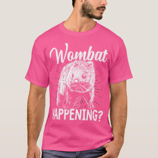 Wombat gebeurt Australische dieren eigenaar T-shirt