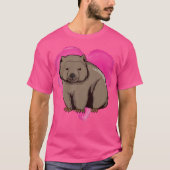 Wombat Heart Australia Love Lover Wombats T-shirt (Voorkant)