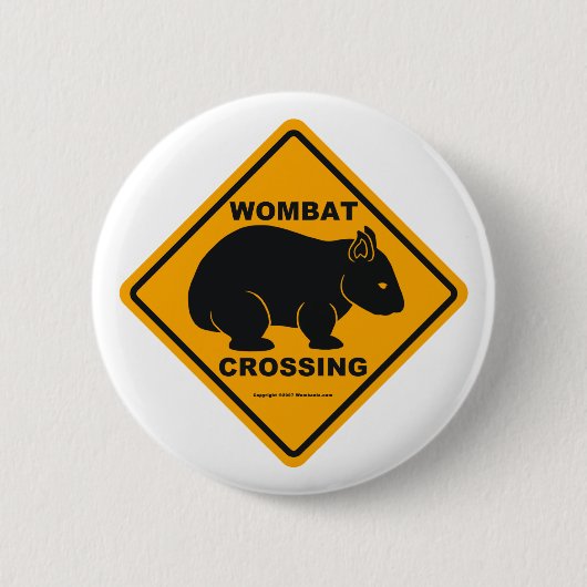 Wombat-kruising Ronde Button 5,7 Cm (Voorkant)
