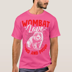 Wombat Love Australische Dieren Eigenaar Vombatus T-shirt
