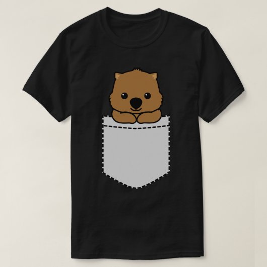 Wombat Pocket T-shirt (Design voorkant)