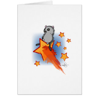 Wombat Riding a Shooting Star