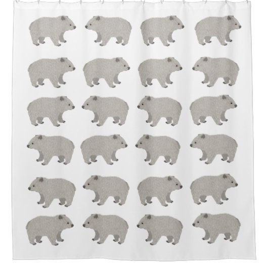Wombat Shower Curtain Douchegordijn (Voorkant)