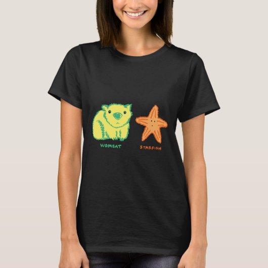 Wombat Starfish T-shirt (Voorkant)