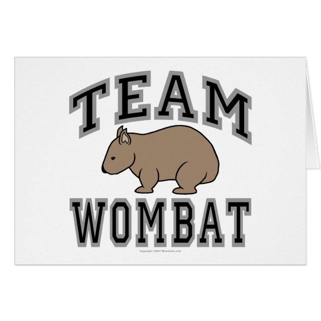 Wombat V d'équipe (Devant horizontal)