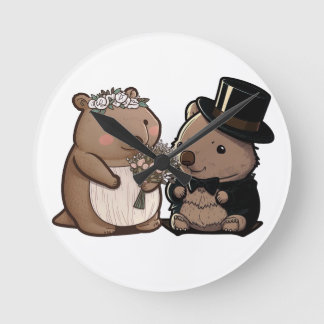 Wombat Wedding Ronde Klok