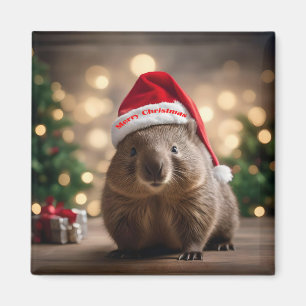 Wombat Wonderland: een gezellige kerstavond Magneet