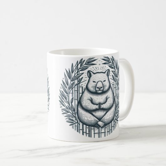 Wombat Wonderland Mok" Koffiemok (Voorkant rechts)