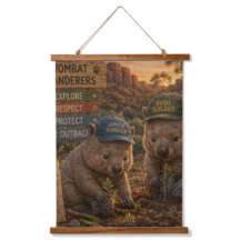Wombat Zwervers Verkennen en Beschermen Ons Outbac