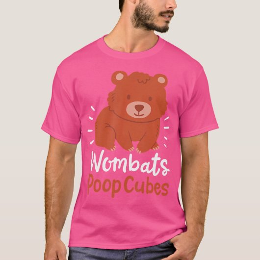 Wombats Poop Cubes T-shirt (Voorkant)
