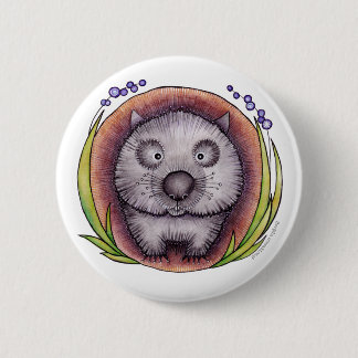 'Wombie' de wombat-knoppenbadge Ronde Button 5,7 Cm