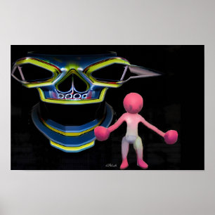 Wombo op de rand van Doom Ken Gage Poster