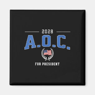 Women AOC 2028 voor President Alexandria Ocasio-Co Magneet