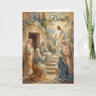 Women at the Garden Tomb Easter Card Kaart