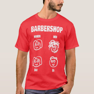 Women Barber Barbershop T-shirt