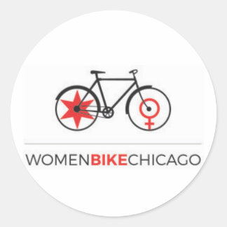 Women Bike Chicago - Stickers voor het ontwerpen v