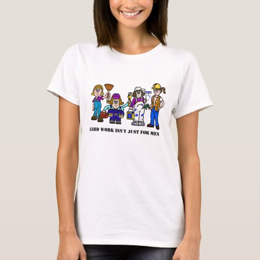 Women Blue Collar Workers T-Shirt (Voorkant)