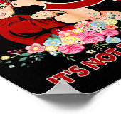 Women Brain Aneurysm Awareness Ribbon Poster (Hoek)