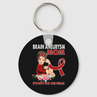 Women Brain Aneurysm Awareness Ribbon Sleutelhanger