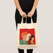 Women Diversity - Mid-Century Modern, Empowered Tote Bag (Voorkant (product))