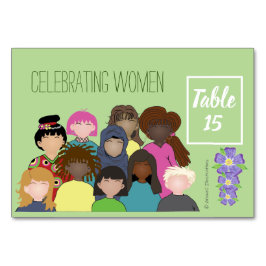 Women empowerment event tafel nummer kaart