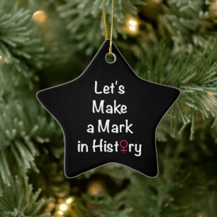 Women Empowerment Quote - Feministische leider Keramisch Ornament