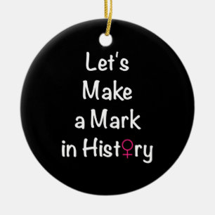 Women Empowerment Quote - Feministische leider Keramisch Ornament