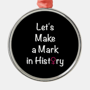 Women Empowerment Quote - Feministische leider Metalen Ornament