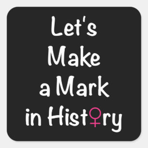 Women Empowerment Quote - Feministische leider Vierkante Sticker