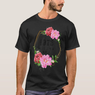 Women Flowers 1973 Verdedigen Roe Vrouwenrechten R T-shirt