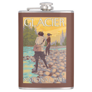 Women Fly Fishing - Glacier National Park, MT Heupfles