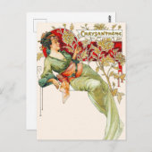 Women Lady Art schilder Briefkaart (Voorkant / Achterkant)