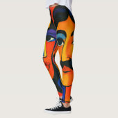 women leggings colorful design  (Gauche)