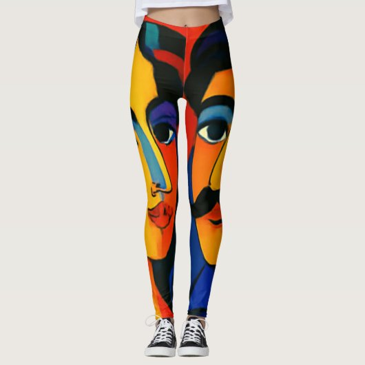 women leggings colorful design  (Devant)