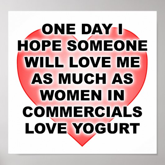 Women Love Yogurt Funny Poster (Devant)