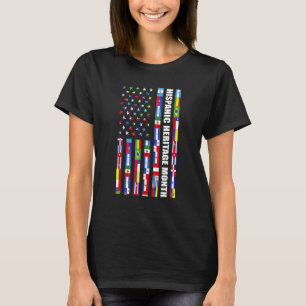 Women Mannen National Hispanic Heritage Month USA T-shirt