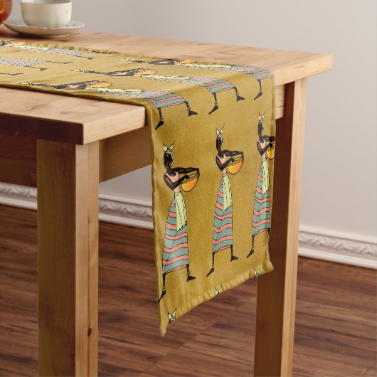 Women of Africa Table Runner Korte Tafelloper (Voorbeeld)