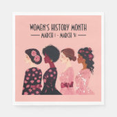 Women’s History Month is een wereldwijde Women Pin Servet (Voorkant)